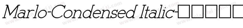 Marlo-Condensed Italic字体转换